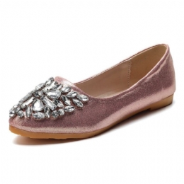 Dame Søt Rhinestone Dame Lett Rhinestone Dressy Flats