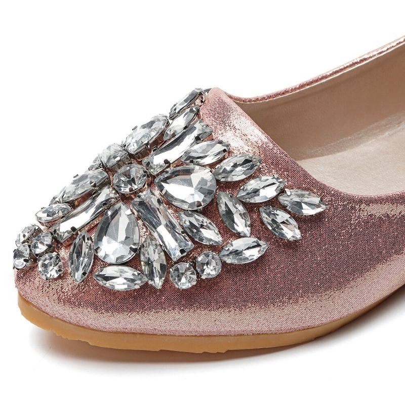 Dame Søt Rhinestone Dame Lett Rhinestone Dressy Flats