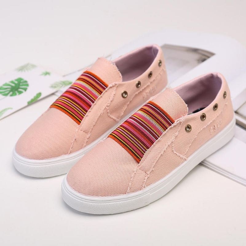 Dame Stor Størrelse Dame Komfortable Slip On Flat Casual Loafers