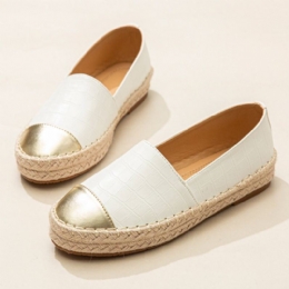 Dame Uformell Skjøting Slip On Espadrille Loafers Flats Fisherman's Shoes