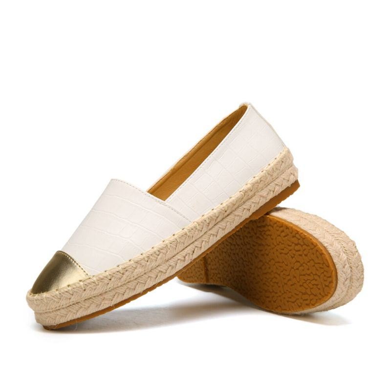 Dame Uformell Skjøting Slip On Espadrille Loafers Flats Fisherman's Shoes