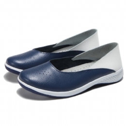 Dame Uformelt Myk Søm Slip On Flats Loafers