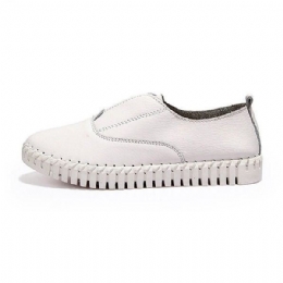 Dame Vår Uformelle Flats Spiss Tå Myk Såle Sko Slip On Flat Loafers