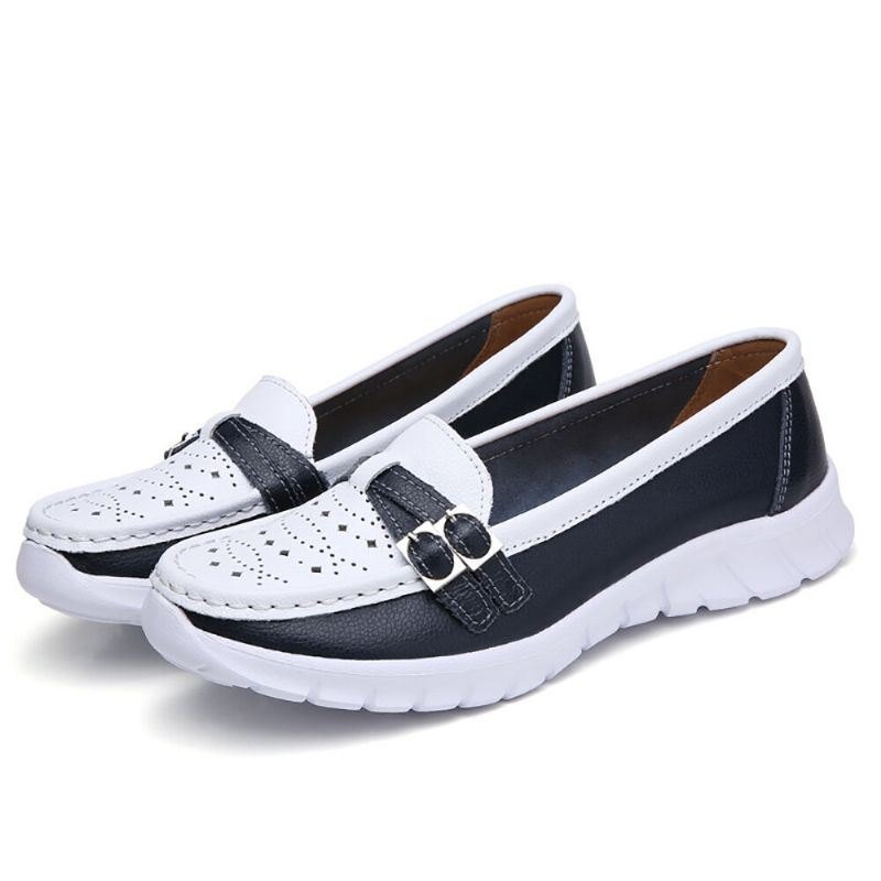 Dame Walking Hollow Sklisikre Uformelle Slip On Flats