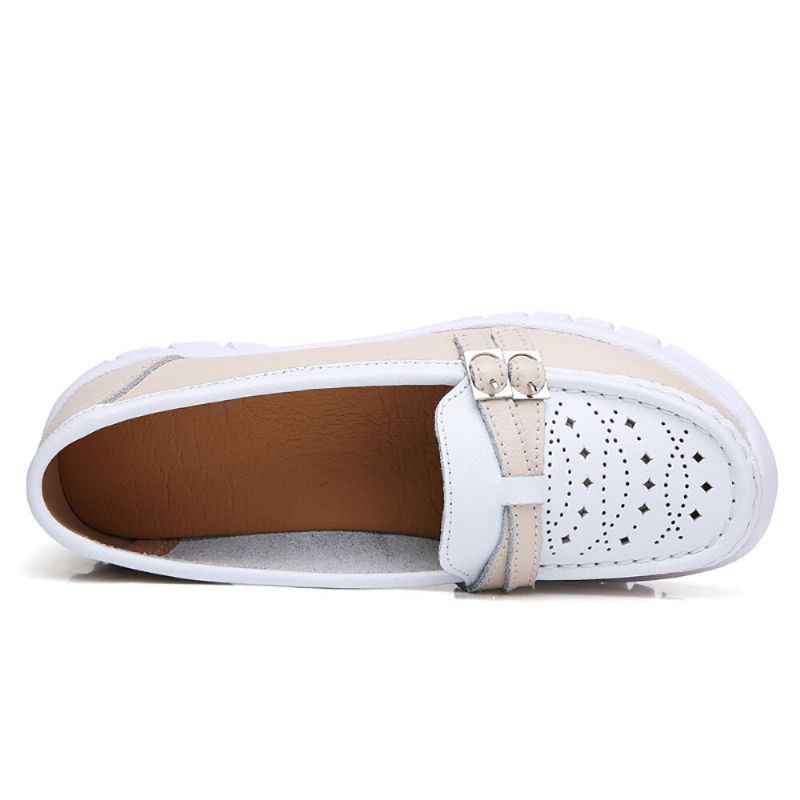 Dame Walking Hollow Sklisikre Uformelle Slip On Flats