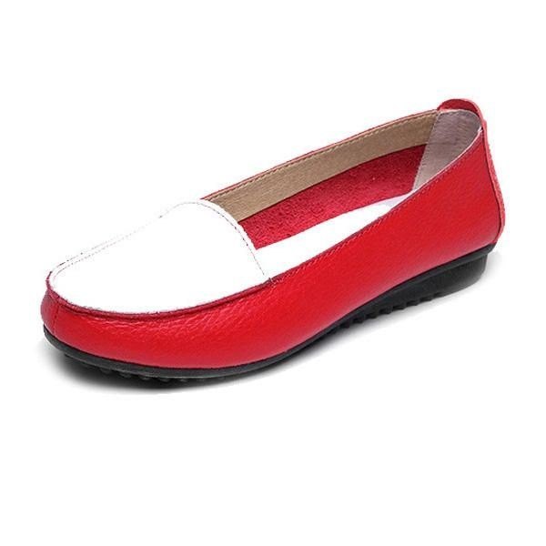 Damemote Høst Flats Slip On Myk Såle Sko Anti-skli Loafers