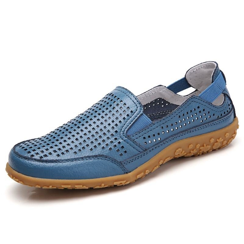 Damesport Comfy Hollow Slip On Flat Loafers