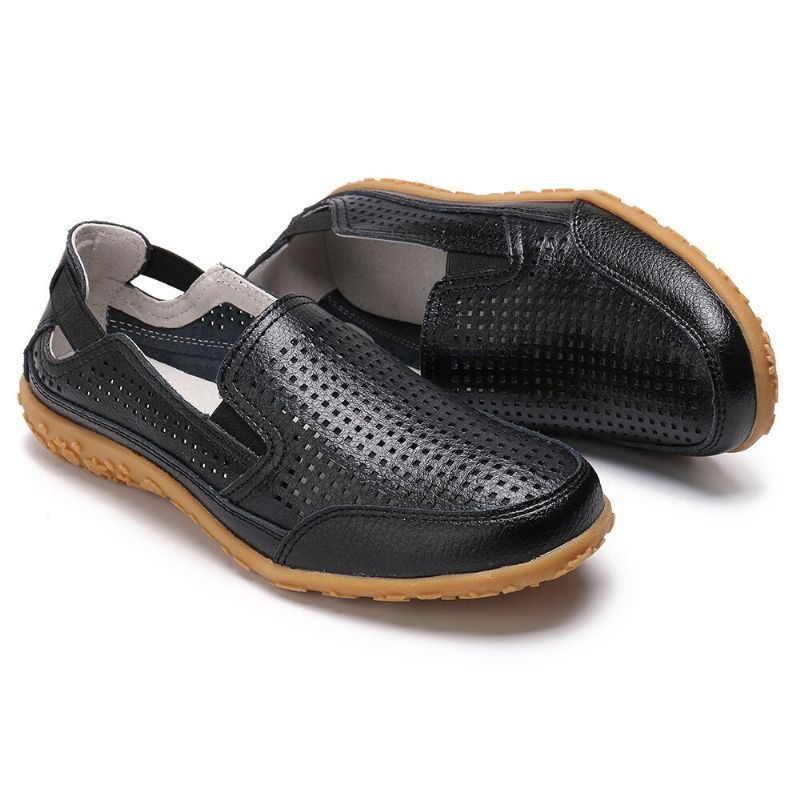 Damesport Comfy Hollow Slip On Flat Loafers