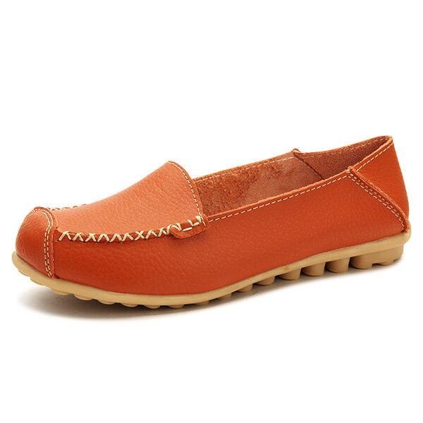 Flate Damesko Komfortable Uformelle Slip On Rund Toe Myke Flat Loafers Sko