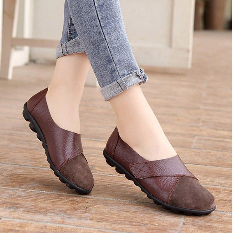 Flats Damesko Slip On Komfortable Loafers Sko