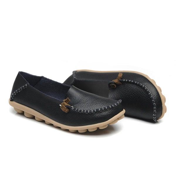 Sko Dame Flats Komfortabel Uformell Utendørs Pustende Slip On Flats Loafers Sko