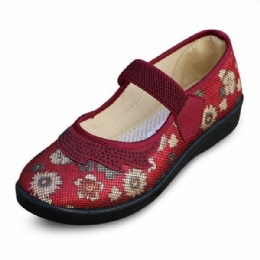 Stor Størrelse Dame Komfortable Flate Sko Myke Slip On Casual Outdoor Loafers