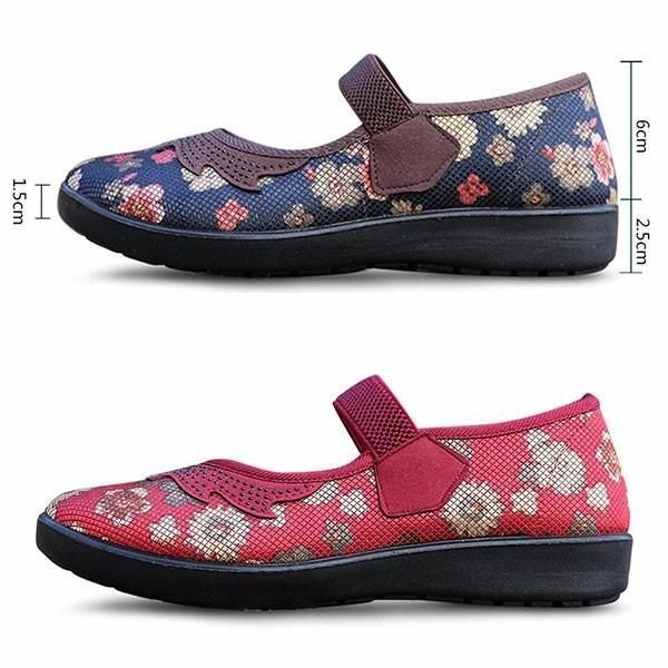 Stor Størrelse Dame Komfortable Flate Sko Myke Slip On Casual Outdoor Loafers